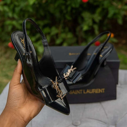 Black Kitten Heels – Size 10