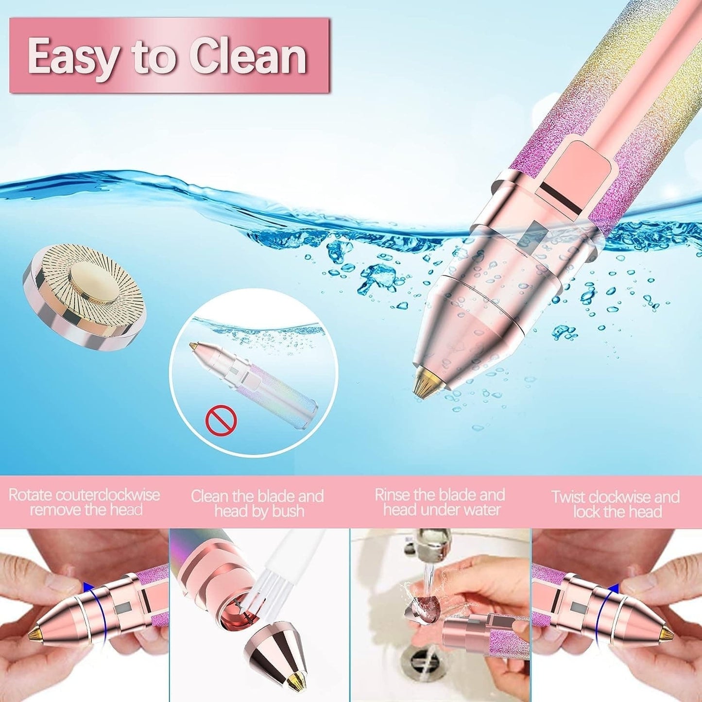 2-in-1 Electric Eyebrow Trimmer