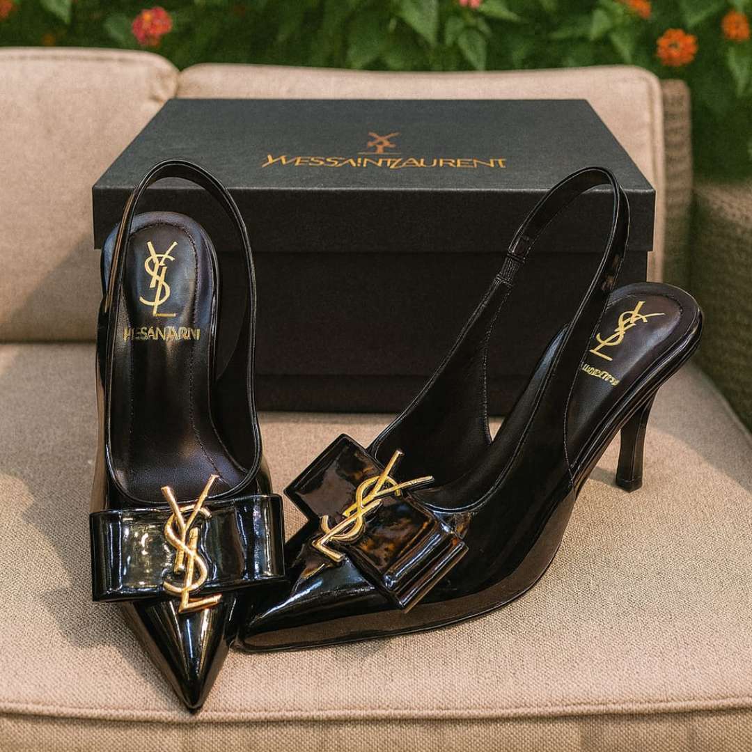 Black Kitten Heels – Size 10