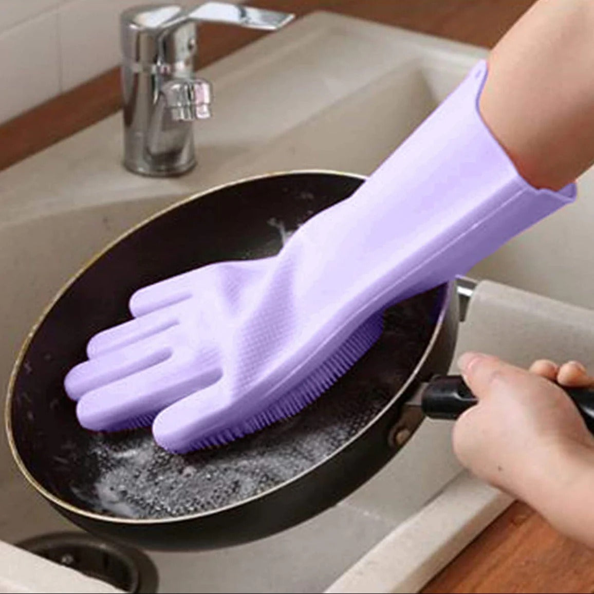 Durable Silicone Dishwashing Gloves