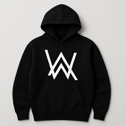 Black WA Print Hoodie – Large