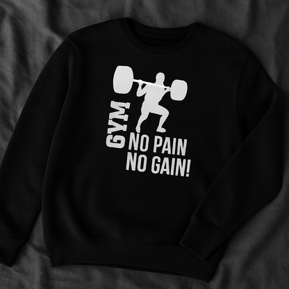 Black GYM Print Hoodie – Large