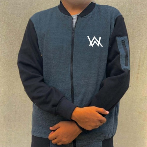 Men’s Fleece Zipper Jacket – Grey