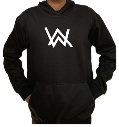 Black WA Print Hoodie – Large