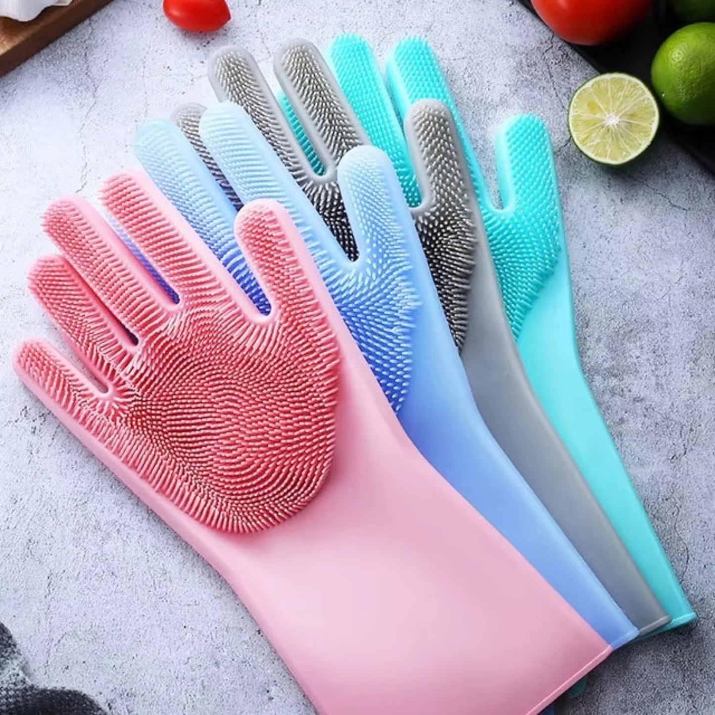 Durable Silicone Dishwashing Gloves