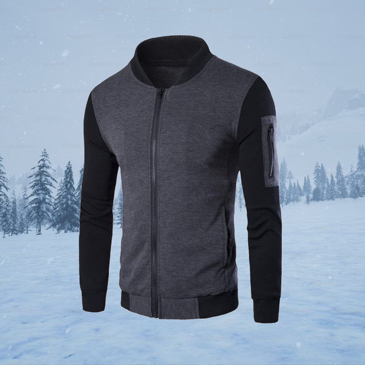 Black Sleeve Style Full Jacket